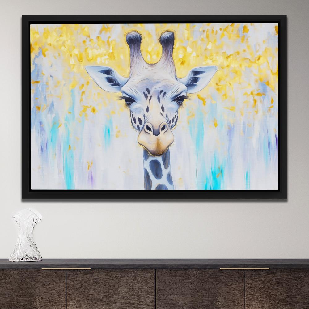 Golden Sky Giraffe - Luxury Wall Art
