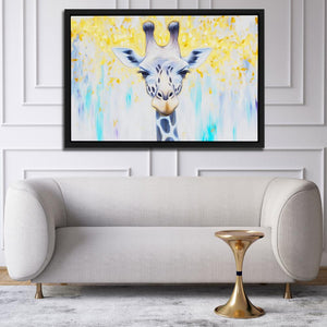 Golden Sky Giraffe - Luxury Wall Art