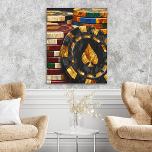 Golden Spade Wealth — Golden Spade Wealth Two Chairs Cement Wall 243