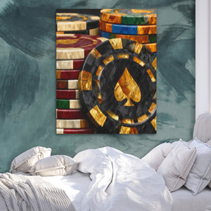 Golden Spade Wealth — Golden Spade Wealth Side Bebd Green Abstract 221