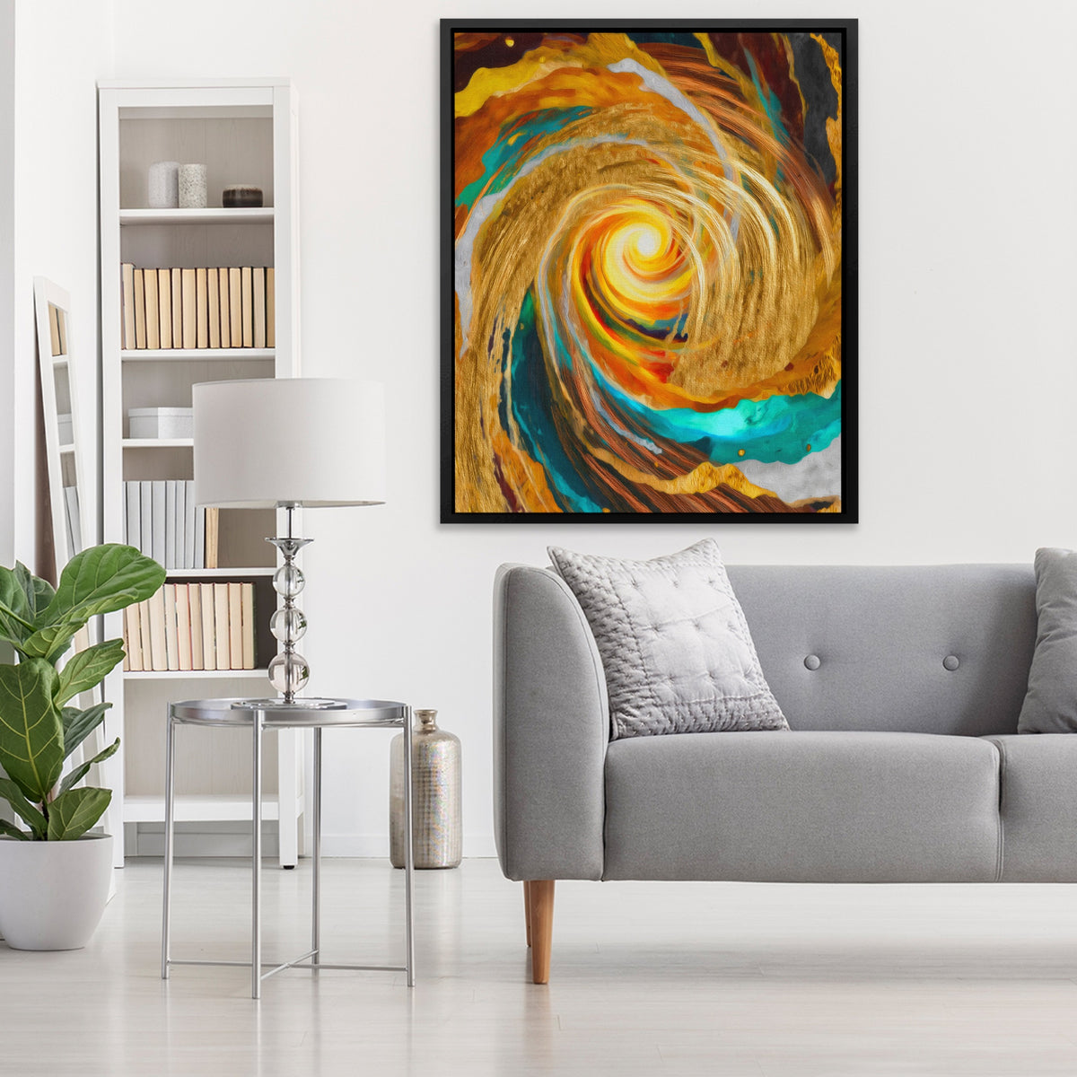 Golden Storm Spiral — Golden Storm Spiral Window Light V2 288