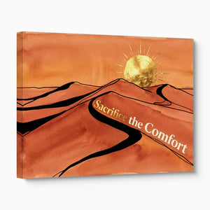 Golden Sun Dunes — golden sun dunes angled flush print