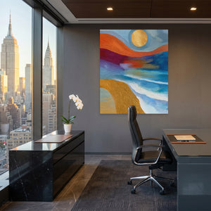 Golden Sun Seascape — Golden Sun Seascape Office View Port 91