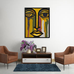 Golden Tears Fall - Luxury Wall Art