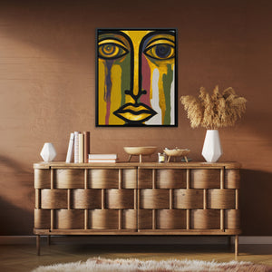 Golden Tears Fall - Luxury Wall Art