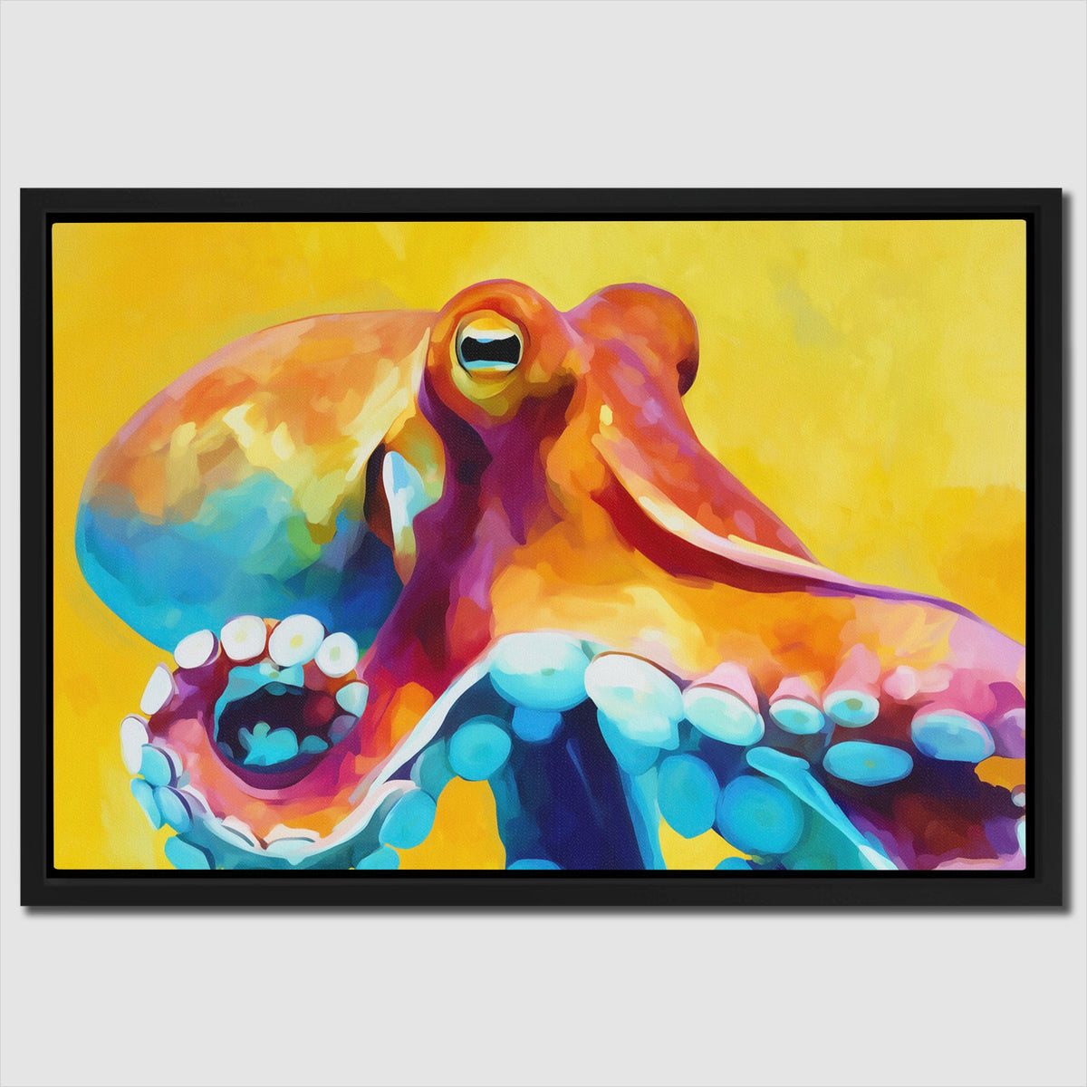 Golden Tentacle Symphony - Luxury Wall Art