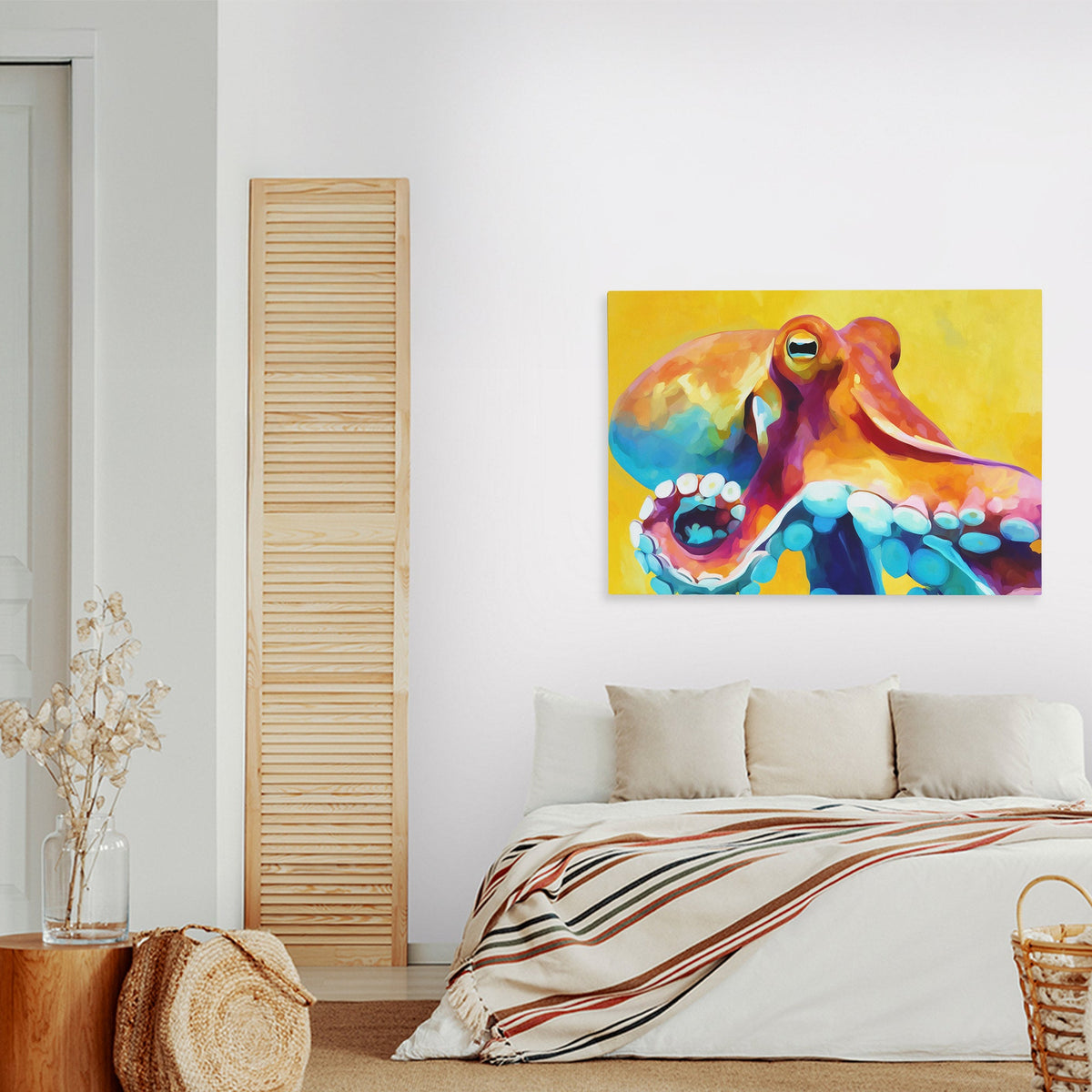 Golden Tentacle Symphony - Luxury Wall Art