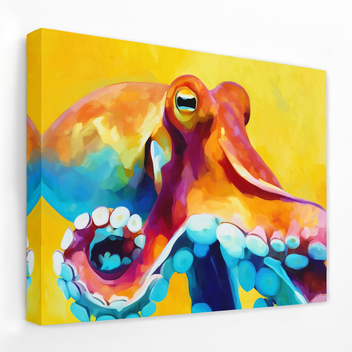 Golden Tentacle Symphony - Luxury Wall Art