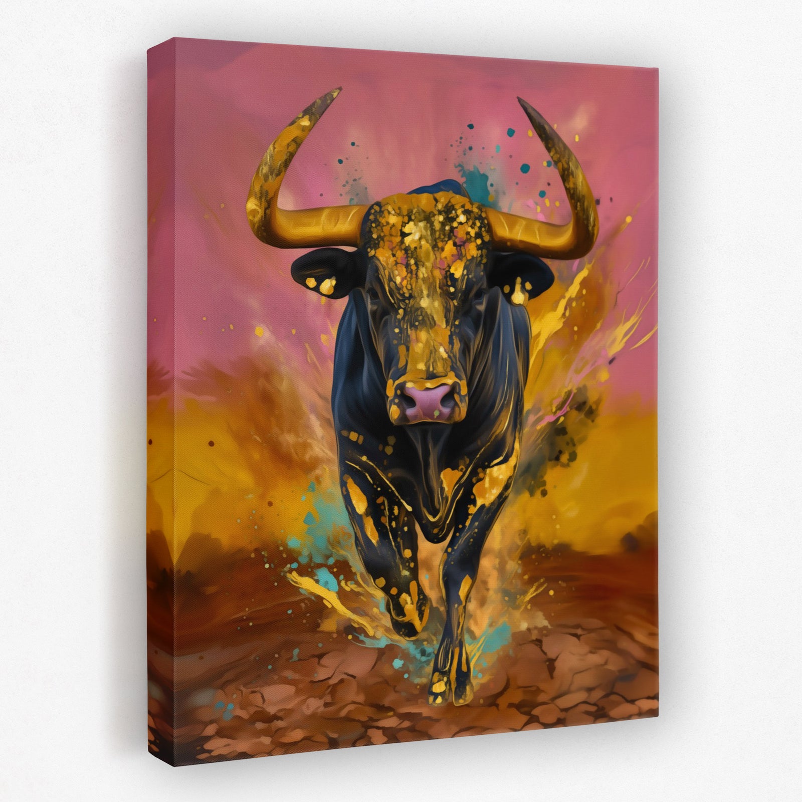 Golden Thunders Charge - Luxury Wall Art