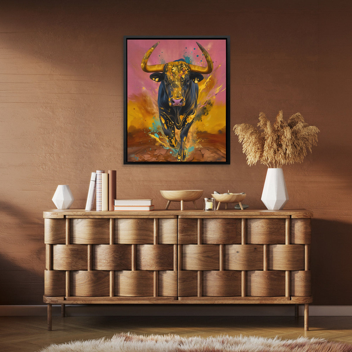 Golden Thunders Charge - Luxury Wall Art