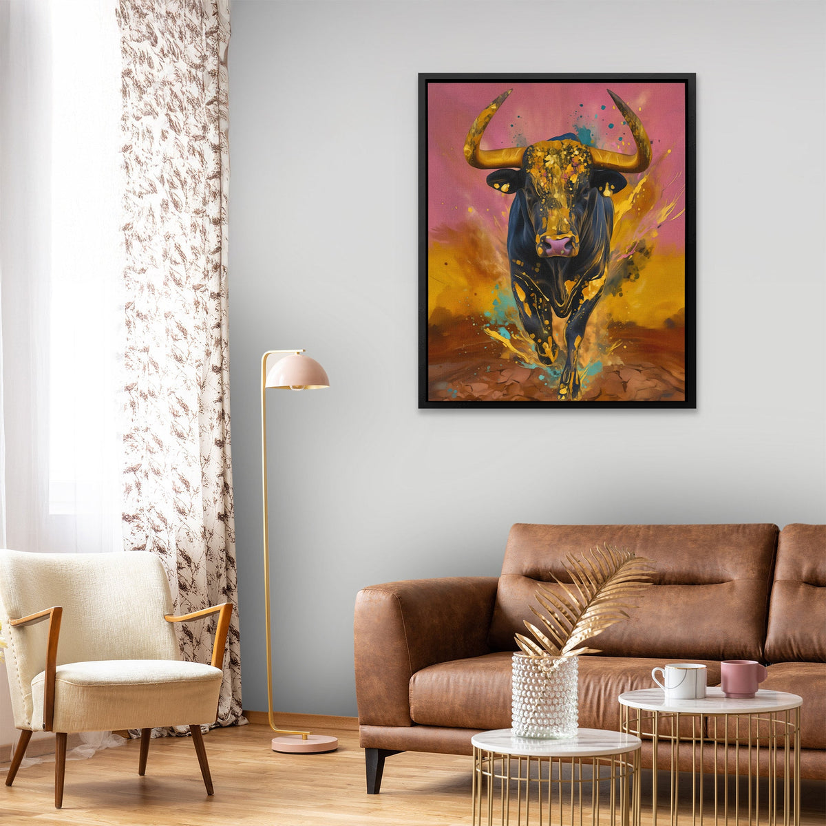 Golden Thunders Charge - Luxury Wall Art
