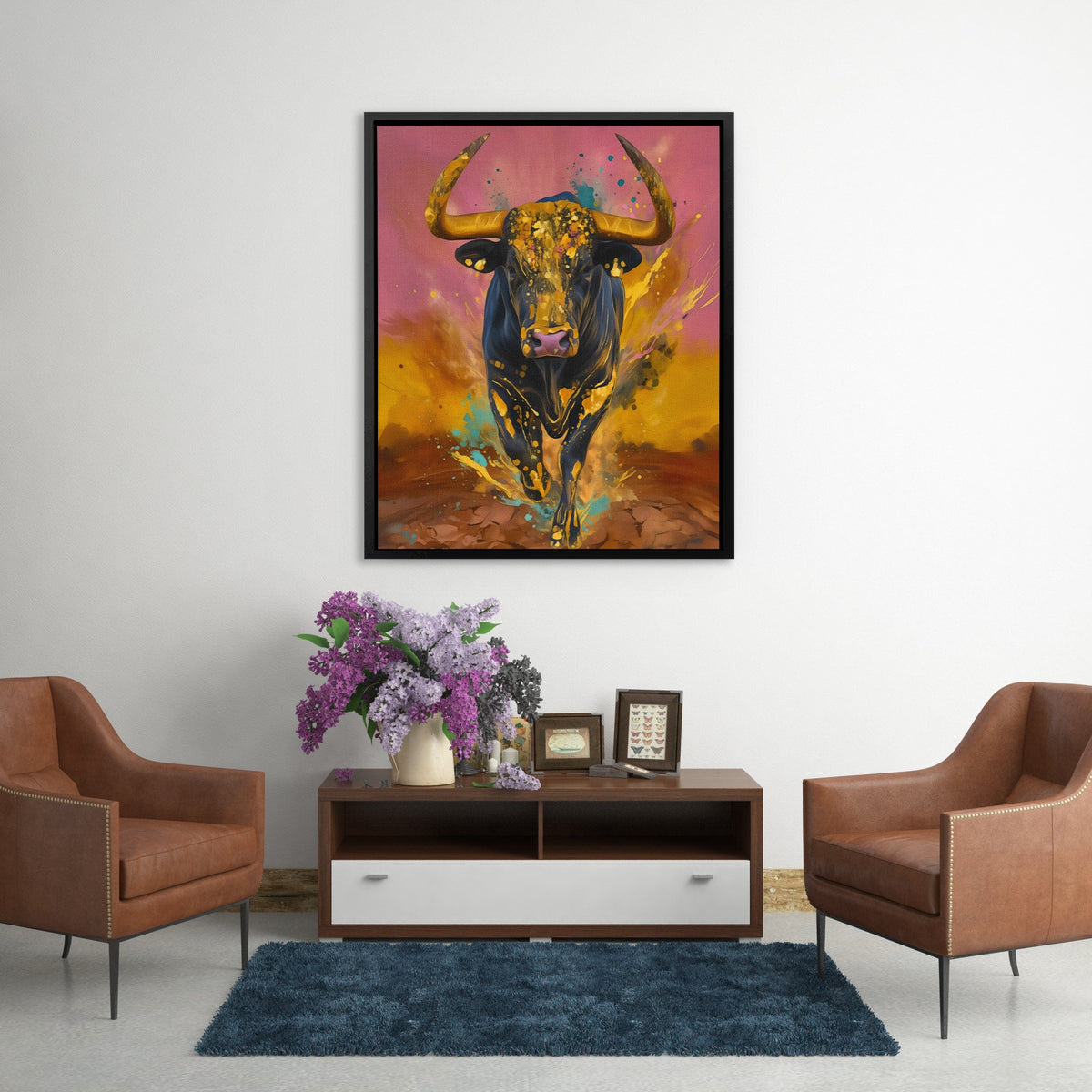 Golden Thunders Charge - Luxury Wall Art