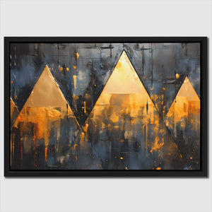 Golden Triad - Luxury Wall Art