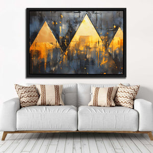 Golden Triad - Luxury Wall Art