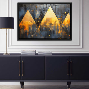 Golden Triad - Luxury Wall Art