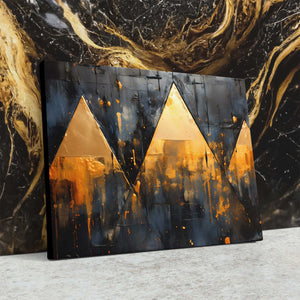 Golden Triad - Luxury Wall Art