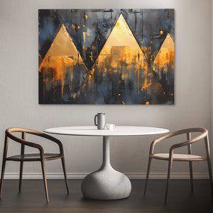 Golden Triad - Luxury Wall Art