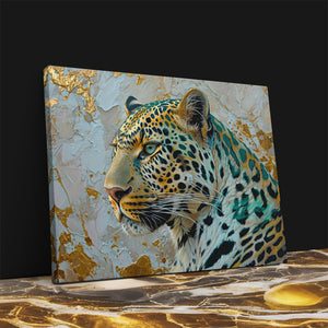 Golden Tundra Leopard - Luxury Wall Art