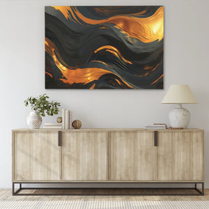 Golden Vortex - Luxury Wall Art