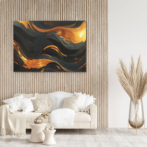 Golden Vortex - Luxury Wall Art