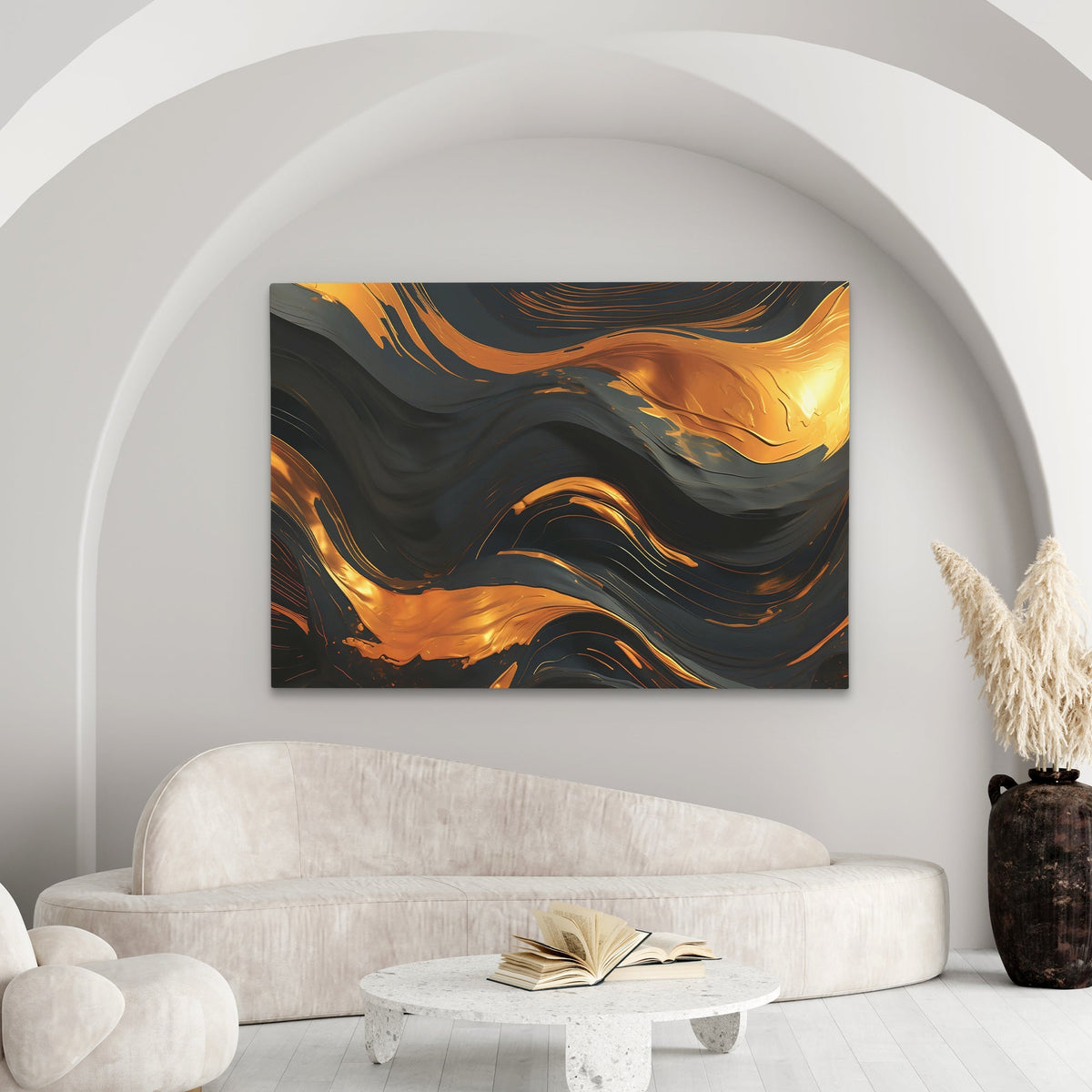 Golden Vortex - Luxury Wall Art