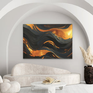 Golden Vortex - Luxury Wall Art