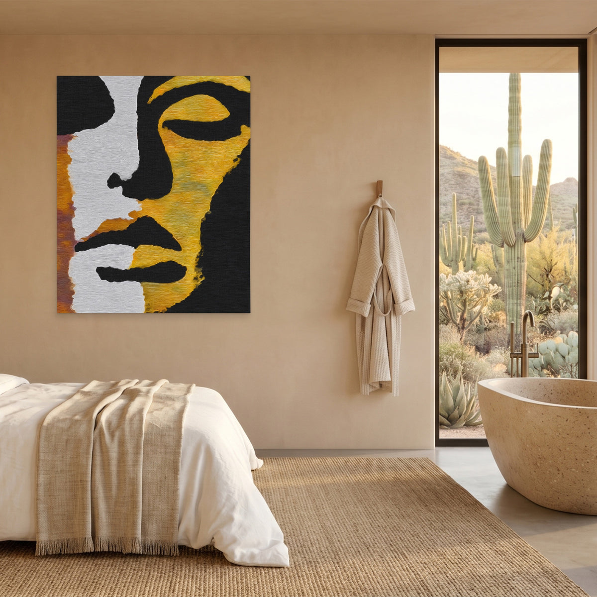 Golden Woman Silhouette — Golden Woman Silhouette Desert Home Port 4