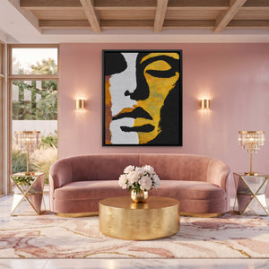 Golden Woman Silhouette — Golden Woman Silhouette Pink Pleasure Port 136