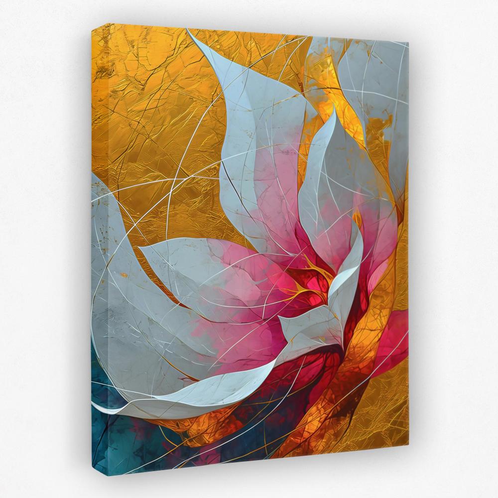 Goldleaf Bloom - Luxury Wall Art