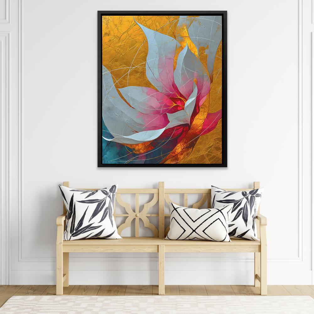 Goldleaf Bloom - Luxury Wall Art