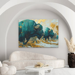 Goldrush Stampede - Luxury Wall Art