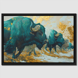 Goldrush Stampede - Luxury Wall Art