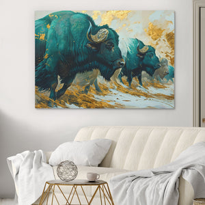 Goldrush Stampede - Luxury Wall Art