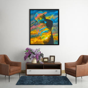 Golfer's Rainbow Swing - Luxury Wall Art