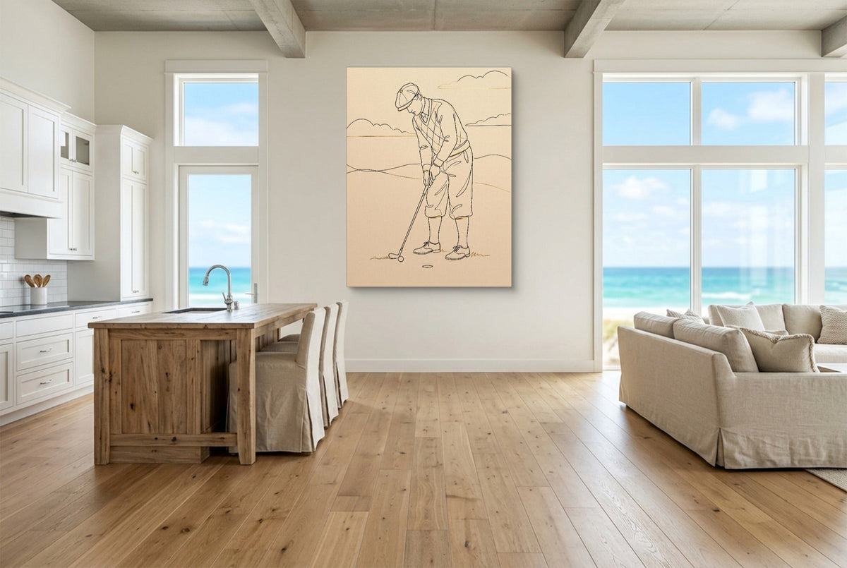 Golfer's Stroke - Luxury Wall Art