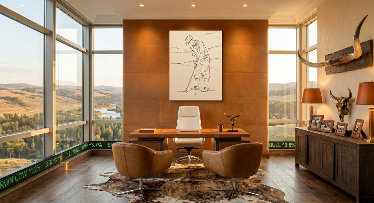 Golfer's Stroke - Luxury Wall Art