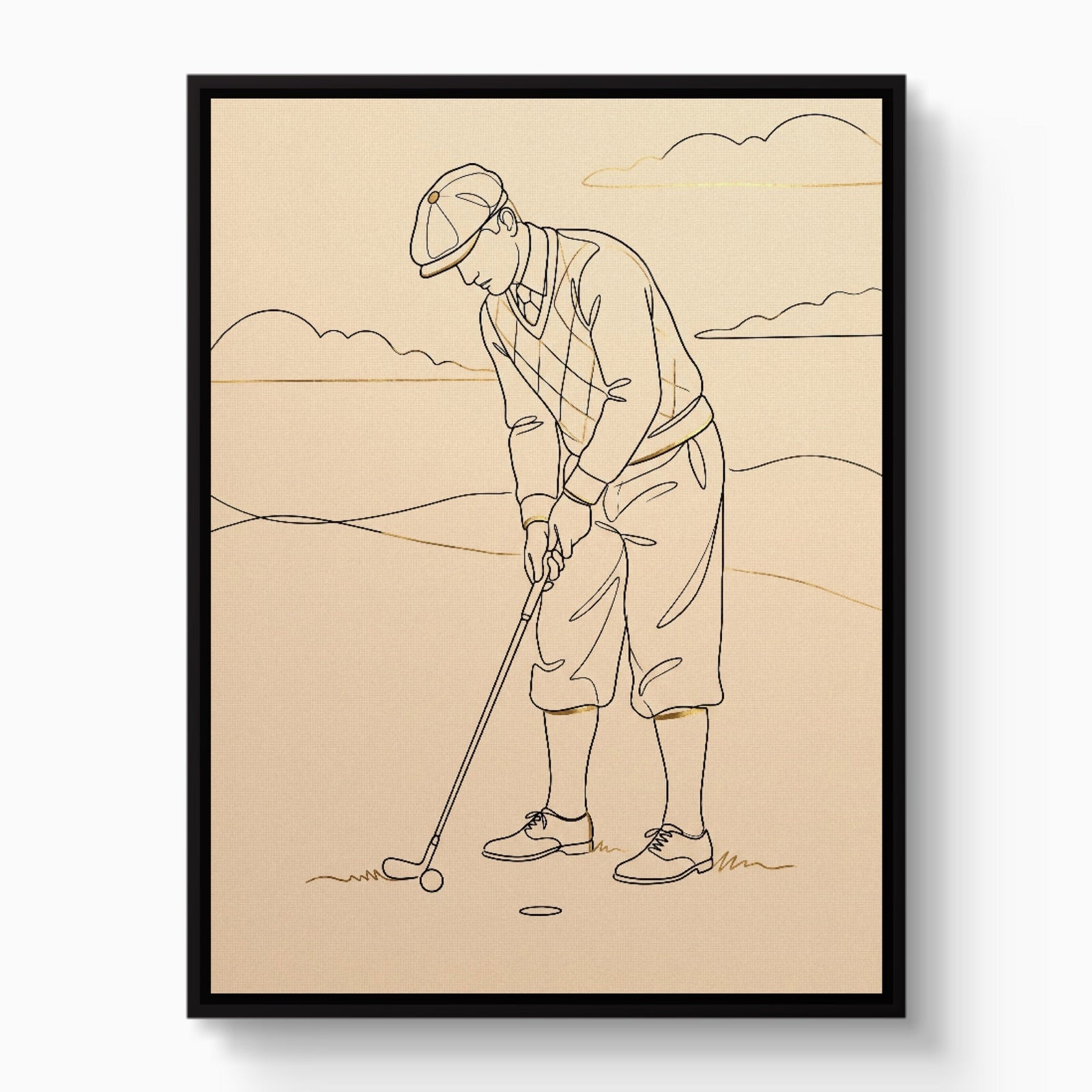 Golfer's Stroke - Luxury Wall Art