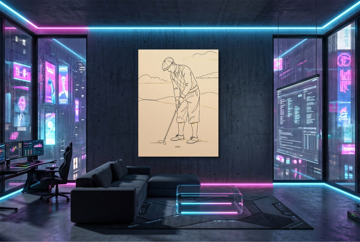 Golfer's Stroke - Luxury Wall Art