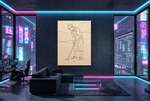 Golfer's Stroke - Luxury Wall Art