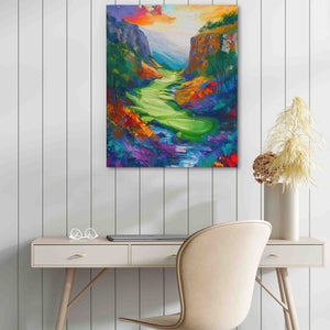 Golfing in the Valley - Luxury Wall Art