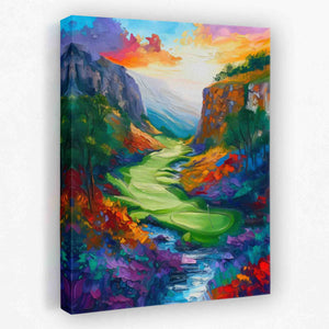 Golfing in the Valley - Luxury Wall Art