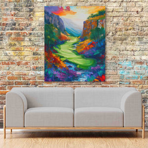 Golfing in the Valley - Luxury Wall Art