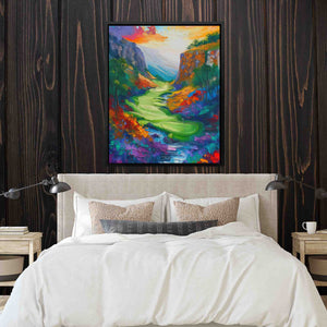 Golfing in the Valley - Luxury Wall Art