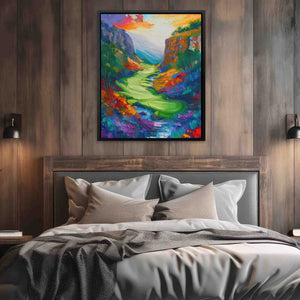 Golfing in the Valley - Luxury Wall Art