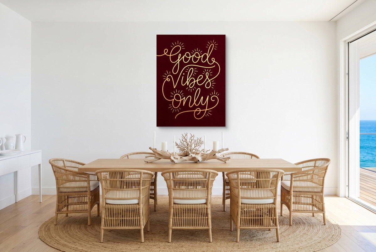 Good Vibes Only - Luxury Wall Art