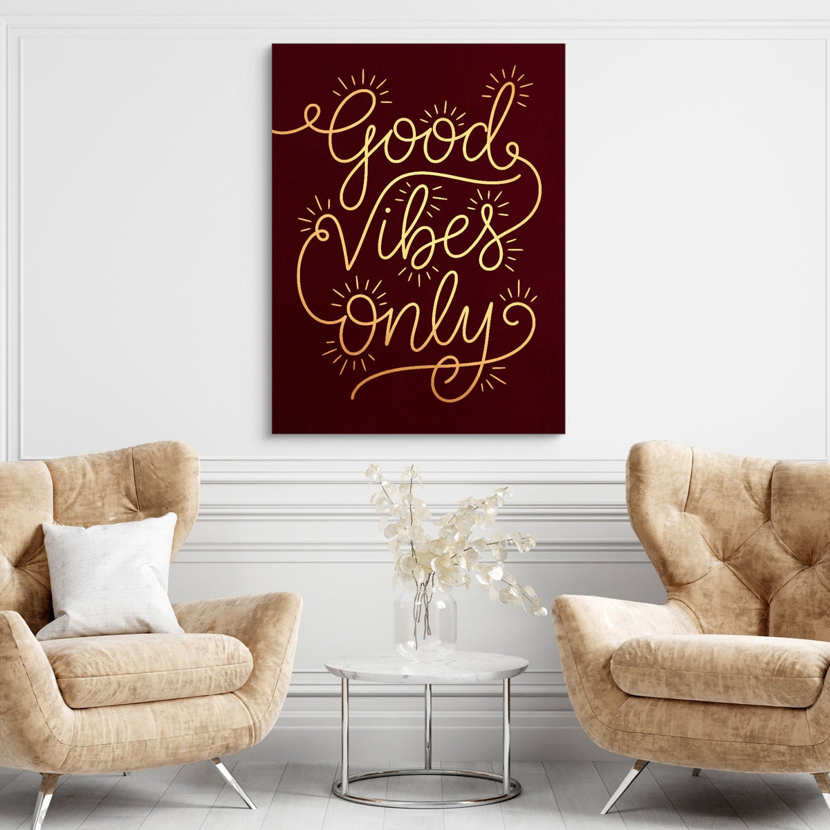 Good Vibes Only - Luxury Wall Art