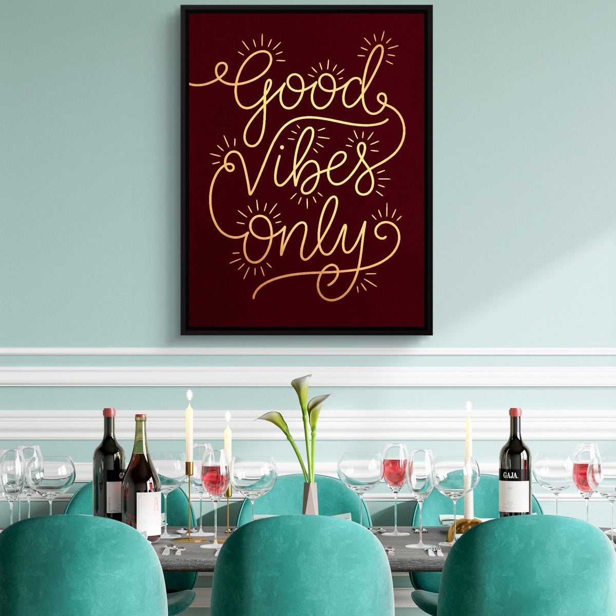 Good Vibes Only - Luxury Wall Art