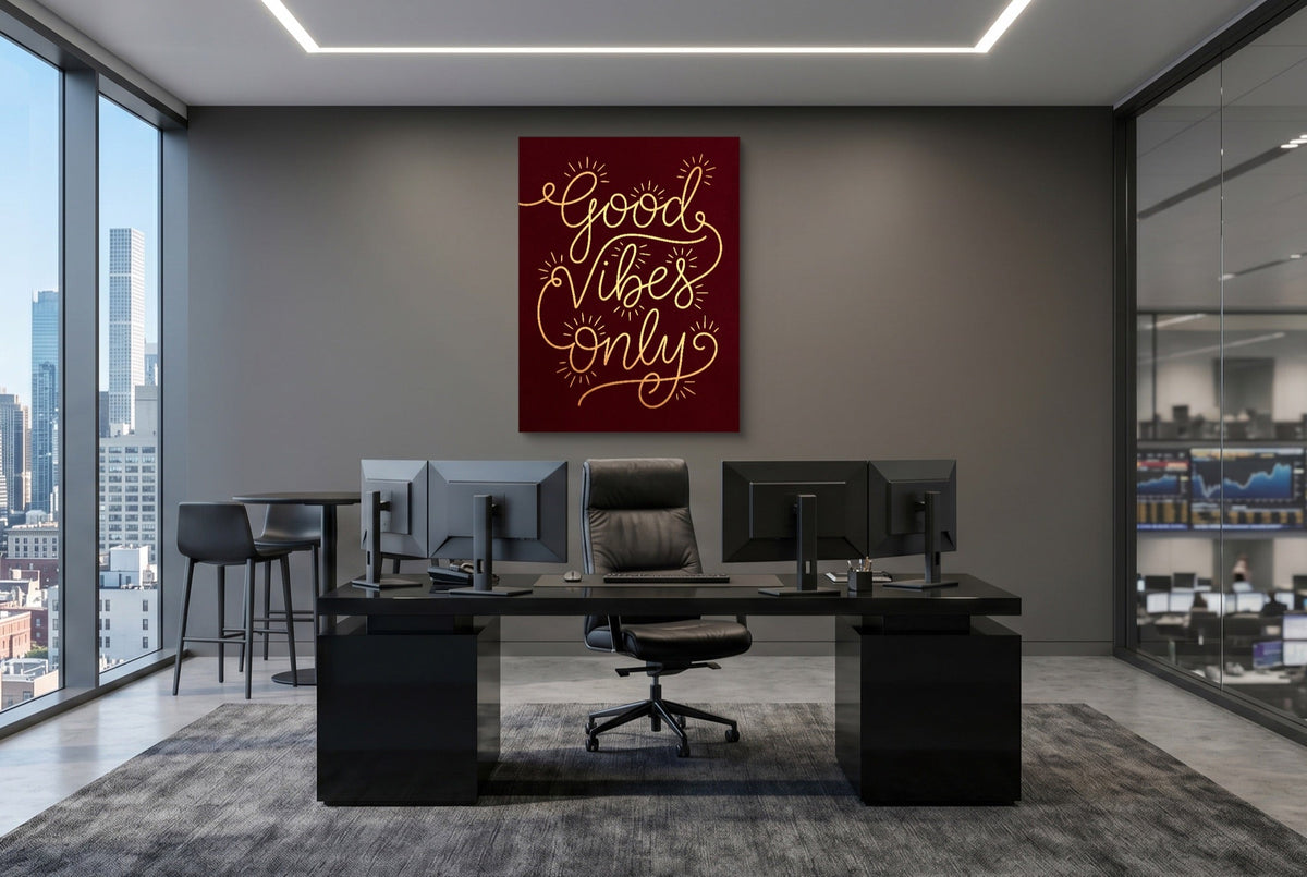 Good Vibes Only - Luxury Wall Art