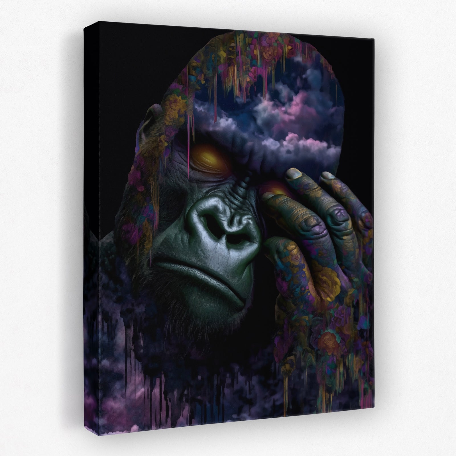 Gorilla Purple Depths canvas wall art