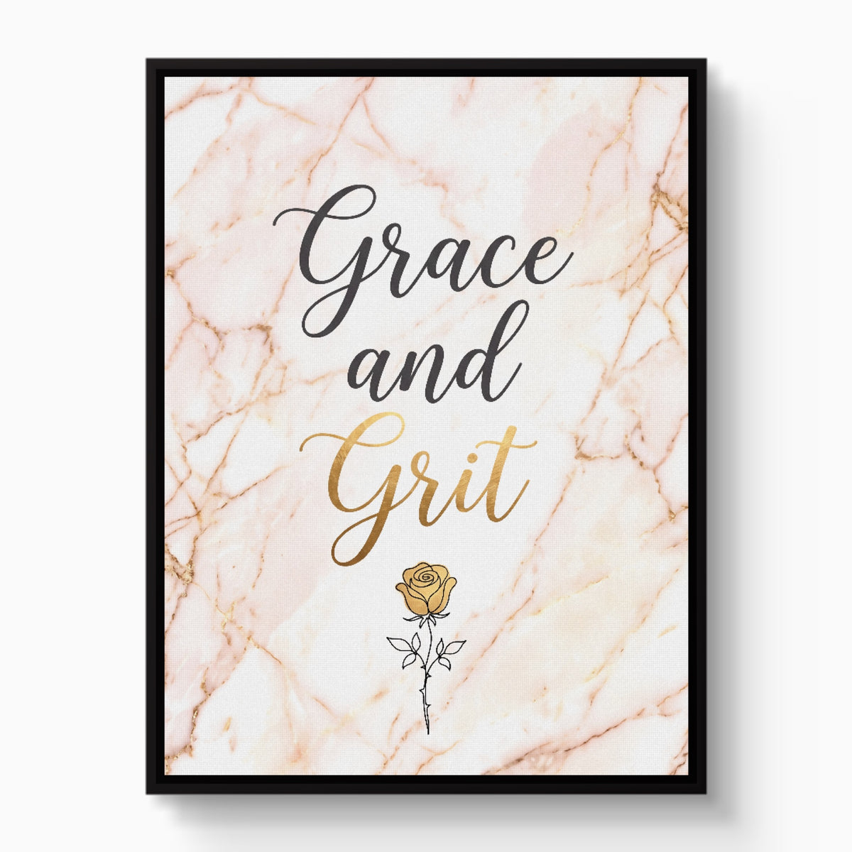 Grace Grit Marble — grace grit marble white studio framed black